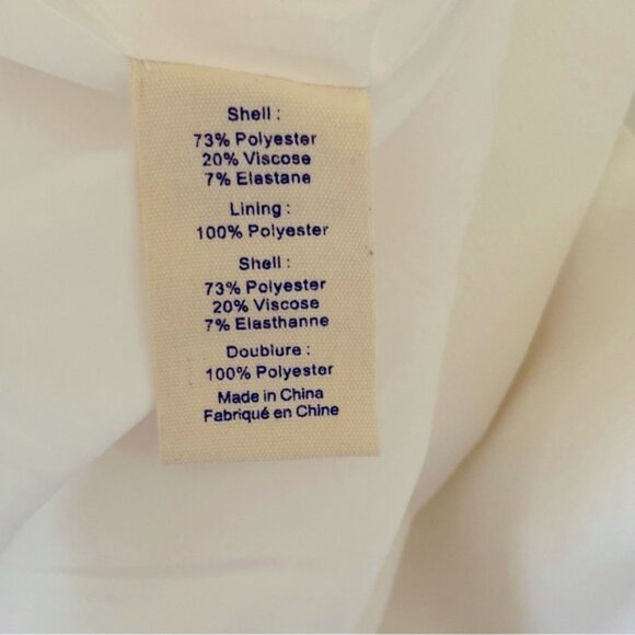 NWT L'AGENCE Women's Kenzie Double Breasted White Blazer Jacket Size 14 - Picture 7 of 11